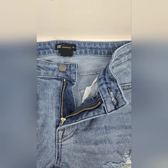 True Religion Jennie Curvy Skinny Mid-Rise Jeans Destroyed Women's 28 Blue - Picture 3 of 14